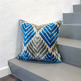 Velvet Ikat cushion Windcraft