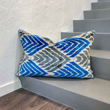 Velvet Ikat Pillow Windcraft front