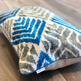 Velvet Ikat Pillow Windcraft.