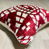 Velvet Ikat Cushion Mosaique | Velvet Ikat Pillow Mosaique