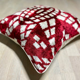 Velvet Ikat Cushion Mosaique | Velvet Ikat Pillow Mosaique