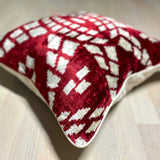 Velvet Ikat Cushion Mosaique | Velvet Ikat Pillow Mosaique