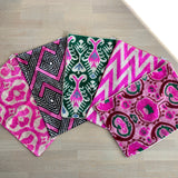 Velvet Ikat Pillow Pink Labyrinth with other variants
