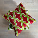 Velvet Ikat Cushion Watermelon on another variant