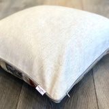 Velvet Ikat Cushion Solarpower backside view