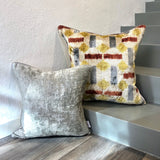 Velvet Ikat Cushion Solarpower with other variant cushion
