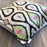 Velvet Ikat Cushion Evolution |