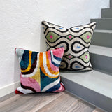 Velvet Ikat Cushion Evolution with Velvet Ikat Cushion Picasso