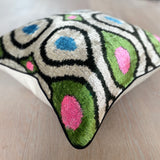 Velvet Ikat Cushion Evolution | Different angle