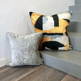 Velvet Ikat Cushion Abstract |