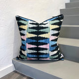 Amazing Velvet Ikat Cushion Ice Cream