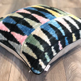 Velvet Ikat Cushion Ice Cream with Piping