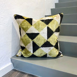 Attractive Velvet Ikat Cushion Sparkle
