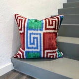 Colorful Velvet Ikat Cushion Jigsaw