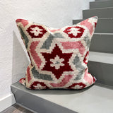 Velvet Ikat Cushion Compass | Velvet Ikat Pillow Compass
