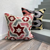 Velvet Ikat Cushion Compass | Velvet Ikat Pillow Compass