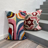 Velvet Ikat Cushion Compass | Velvet Ikat Pillow Compass