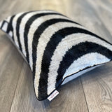 Velvet Ikat Pillow Shark | Close angle view