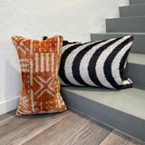 Velvet Ikat Pillow Shark | with other variant pillow.