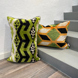 Velvet Ikat Pillow Botanical Garden | with other variant pillow