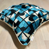 Velvet Ikat Cushion Guchi | Velvet Ikat Pillow Guchi