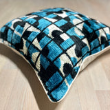 Velvet Ikat Cushion Guchi | Velvet Ikat Pillow Guchi