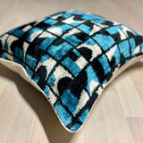 Velvet Ikat Cushion Guchi | Velvet Ikat Pillow Guchi