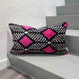 Velvet Ikat Pillow Chique | Front view