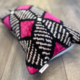 Velvet Ikat Pillow Chique Close angle view