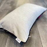 Velvet Ikat Pillow Chique | Backside view