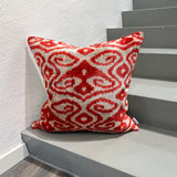Velvet Ikat Cushion Voyager | Front view
