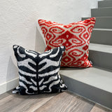 Velvet Ikat Cushion Voyager | with Velvet Ikat Cushion Zebra