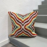 Velvet Ikat Pillow Starfish front.