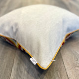 Velvet Ikat Pillow Starfish backside