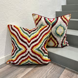 Velvet Ikat Pillow Starfish front