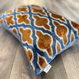 Velvet Ikat Pillow Riad | Close angle view