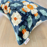 Velvet Ikat Pillow Oxygen |