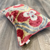 Velvet Ikat Pillow Zen | Close angel view
