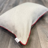 Velvet Ikat Pillow Zen | Backside view