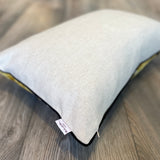 Velvet Ikat Pillow Crocodile | Backside view