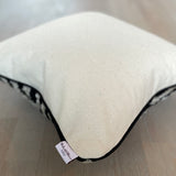 Velvet Ikat Cushion Jazz | Backside view