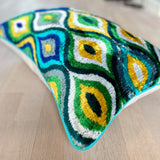 Velvet Ikat Pillow Earth |