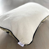 Velvet Ikat Pillow Evil Eye |  Backside view