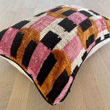 Velvet Ikat Pillow Candy  |