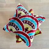Velvet Ikat Cushion Decadence | on another variant cushion
