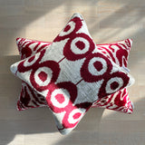 Velvet Ikat Cushion Xmas | Velvet Ikat Pillow Xmas