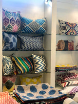 Velvet Ikat Pillow Windcraft with