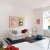 Silk and Velvet Fabric Ikat Pillow