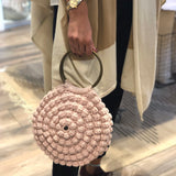Crochet Bobble Bag Dusty Pink
