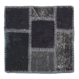 45x60 cm Patchwork Cushion Black | 18"x24" Patchwork Pillow Black